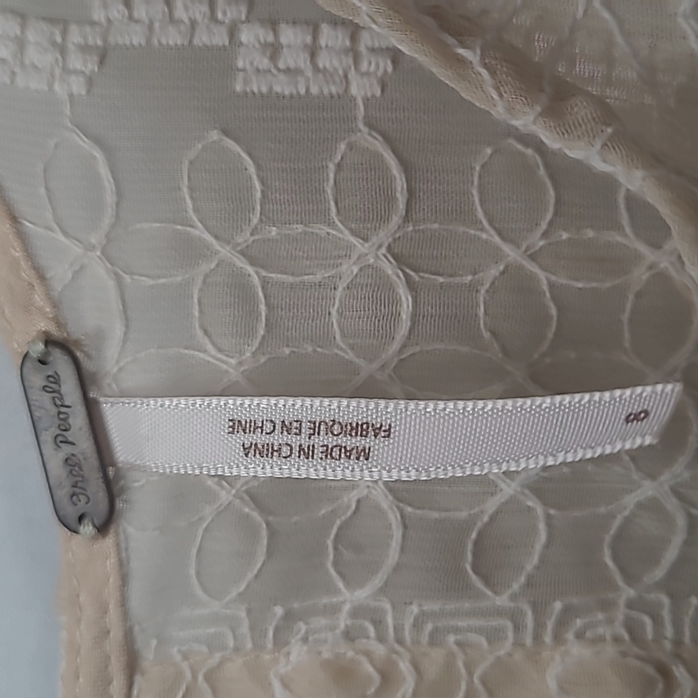Free People Ivory Crochet Mini Dress - Picture 10 of 12